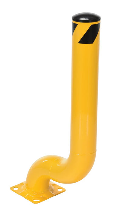 Vestil OBOL-35-4.5 Steel Offset Bollard 18-3/8 in. x 8 in. x 36-1/8 in. Yellow