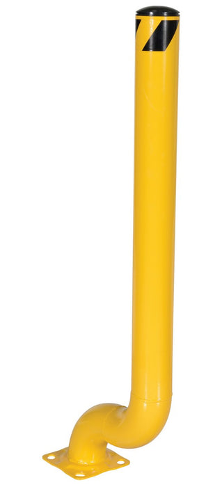 Vestil OBOL-53-4.5 Steel Offset Bollard 18-3/8 in. x 8 in. x 54-1/8 in. Yellow