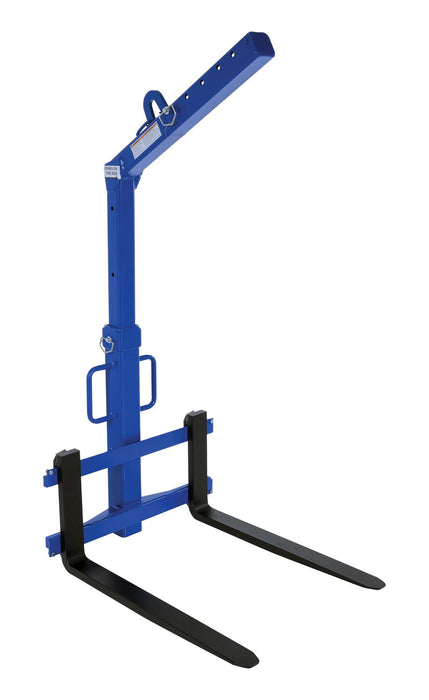 Vestil OLA-2-42 Steel Overhead Load Lifter Adjustable 42 in. Fork 2,000 lb. Capacity Blue