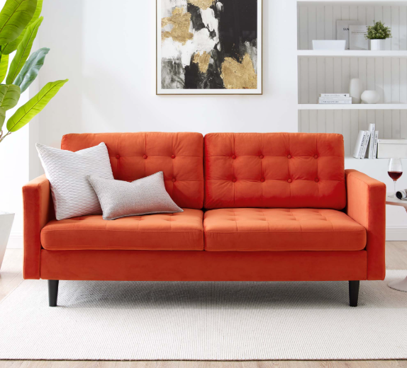 Exalt Tufted Performance Velvet Sofa