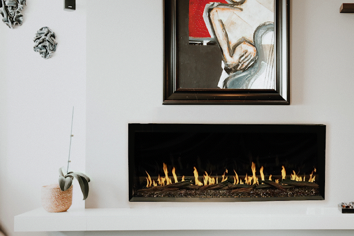 Modern Flames Orion Multi 100" Heliovision Virtual Multi-View Built-In Electric Fireplace Modern Flames