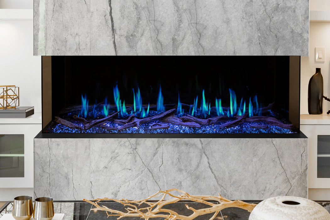 Modern Flames Orion Multi 76" Heliovision Virtual Multi-View Built-In Electric Fireplace Modern Flames