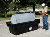 Vestil OTC-275 Polyethylene Fuel Tank Containment with Drain 43-3/4 in. x 84-1/2 in. x 29 in. 275 lb. Capacity Black