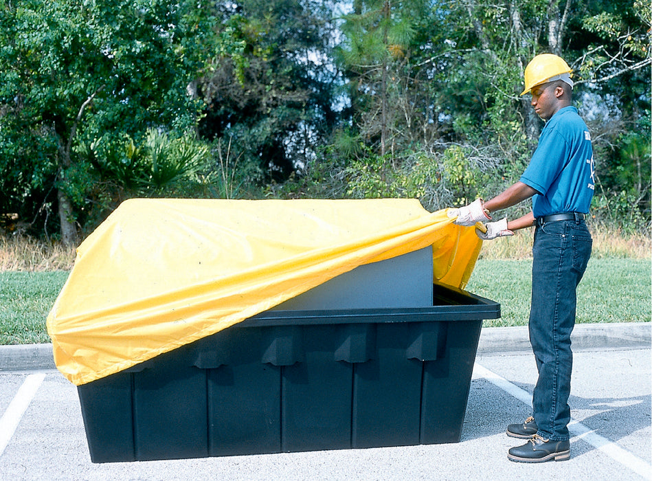 Vestil OTC-CVR275 PVC Containment Sump Pull Over Cover Option Yellow (For Use with Etc-275)