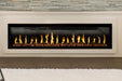 Orion Slim 76" Heliovision Virtual Recessed / Wall Mount Electric Fireplace - front view