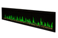 Orion Slim 76" Heliovision Virtual Recessed / Wall Mount Electric Fireplace - product label