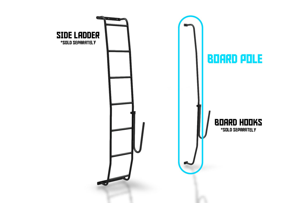 Orion Van Gear Promaster Stealth+ Board Pole Vehicle Accessories - Side View