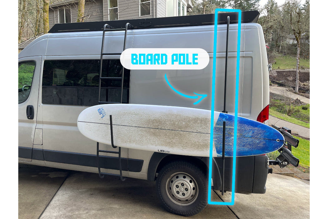 Orion Van Gear Promaster Stealth+ Board Pole Vehicle Accessories - Detail View