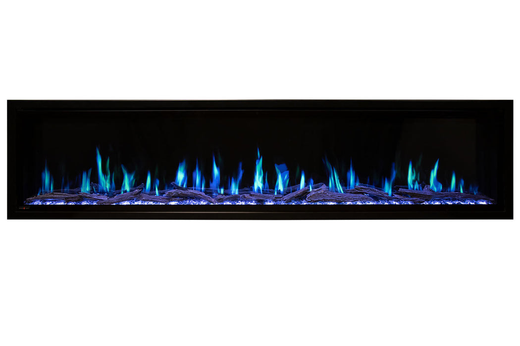 Orion Slim 76" Heliovision Virtual Recessed / Wall Mount Electric Fireplace - view 25