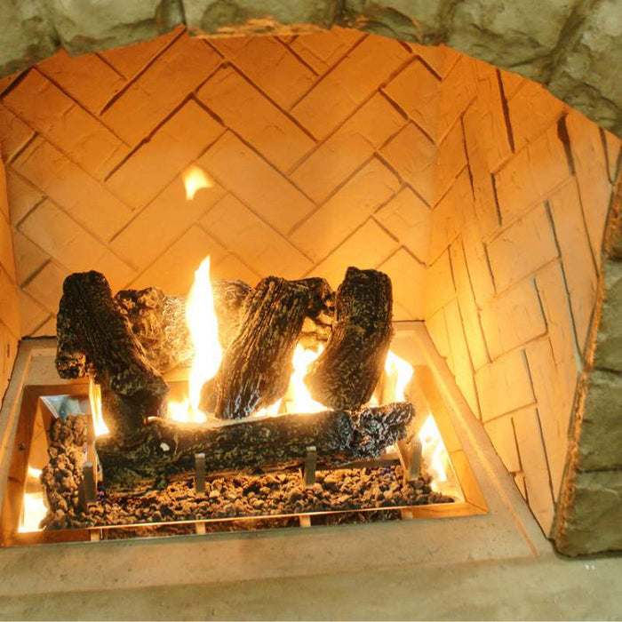 The Outdoor Greatroom Ceramic Fiber Log Set Fire Pit - Detail View