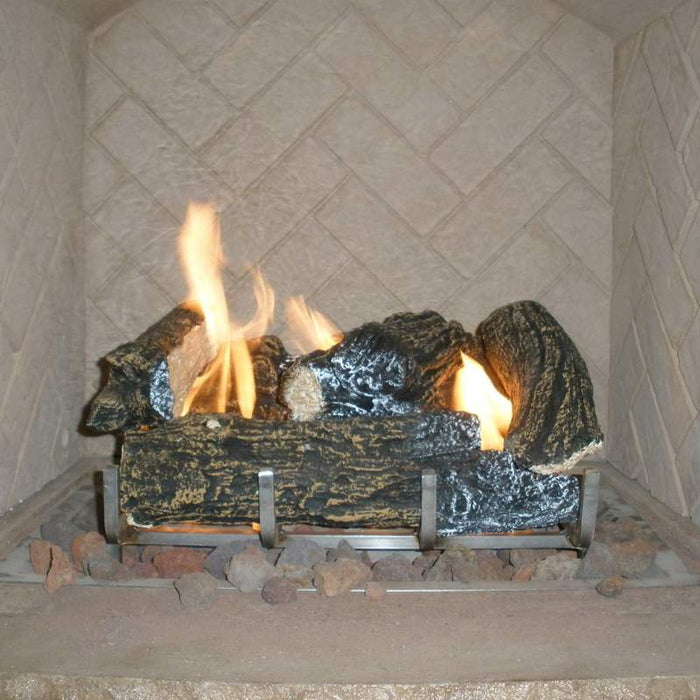The Outdoor Greatroom Ceramic Fiber Log Set Fire Pit - Close-Up