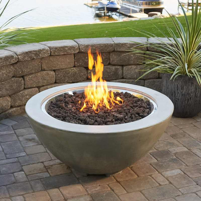 The Outdoor Greatroom Cove Round Gas Fire Pit Bowl