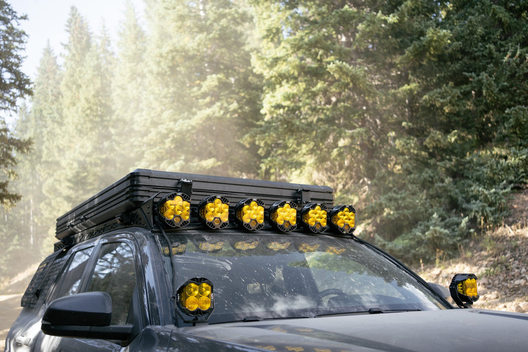 Rago Fabrication 2010-2025 Toyota Rago Roof Rack Baja Designs LP6 Round Light Mount – image 3 of 16