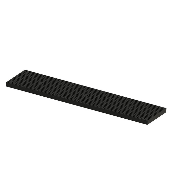 Vestil P-2496-2.625 Heavy Density Polyethylene Add-A-Level Base 96 in. x 24 in. x 2-7/8 in. 250 lb. Capacity Black