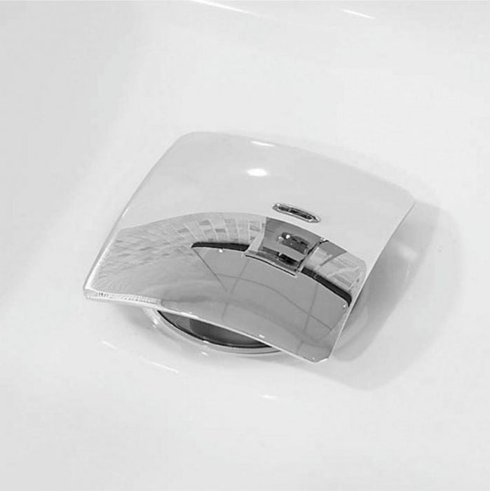 KubeBath Solid Brass Square Pop-Up Drain