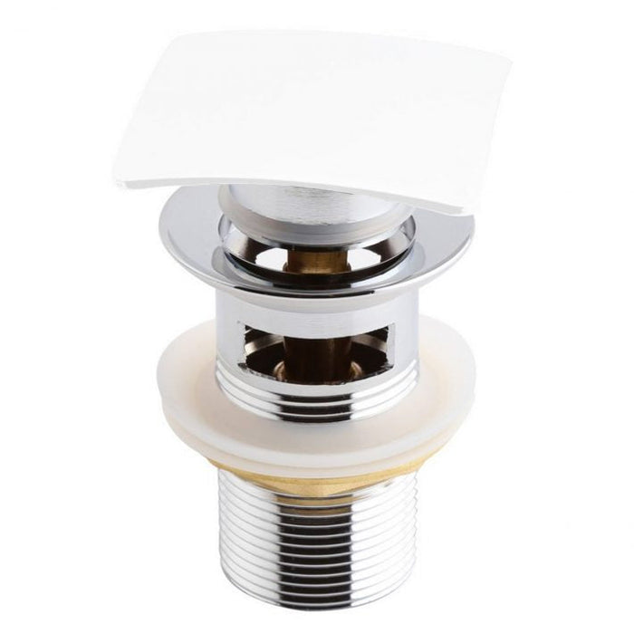 KubeBath Solid Brass Square Pop-Up Drain