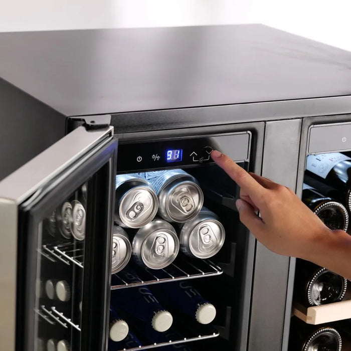 Empava EMPV-BR07D compressor beverage cooler, 112L net capacity, 110V