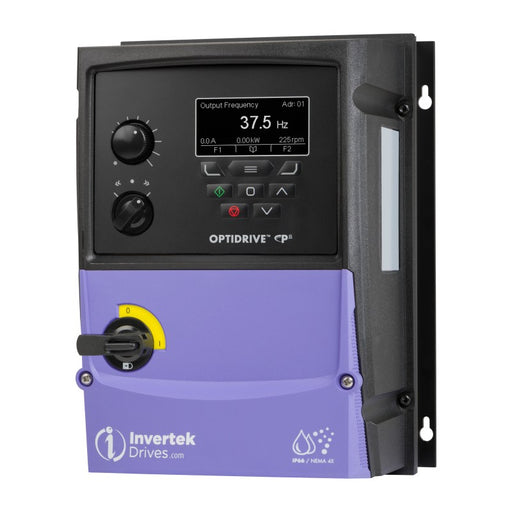 Invertek OptiDrive™ P2, Performance 2.2 kW (3Hp),4.1A