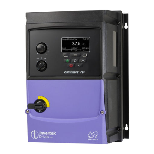 Invertek OptiDrive™ P2, Performance 7.5 kW (10Hp),12A