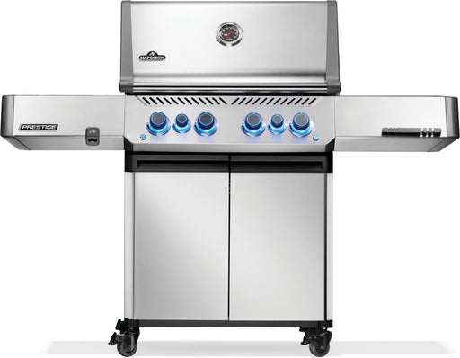 Napoleon Prestige 500 Natural Gas Grill with Infrared Side and Rear Burner, Stainless Steel - Napoleon