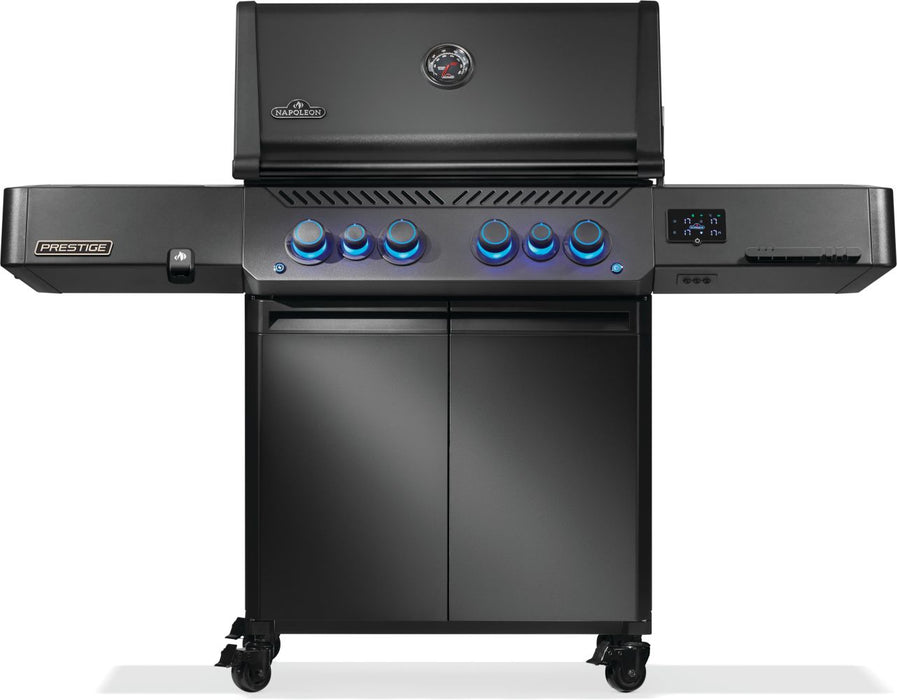 Napoleon Phantom Prestige 500 Connected, Natural Gas Grill with Infrared Side and Rear Burner, Matte Black - Napoleon