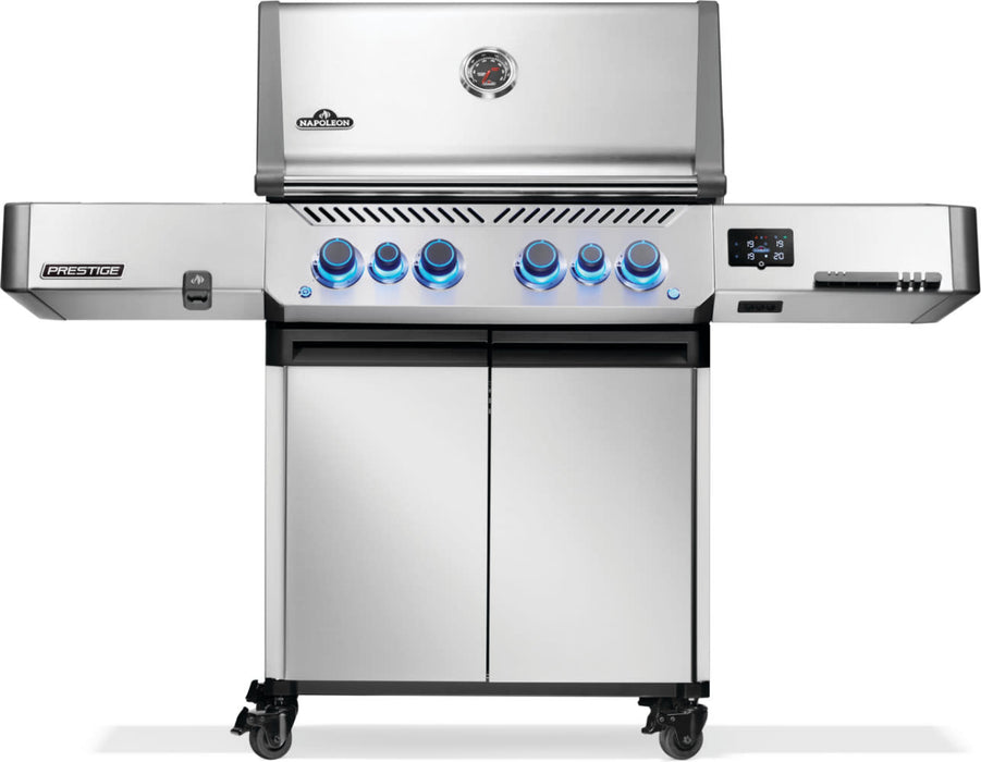 Napoleon Prestige 500 Connected, Natural Gas Grill with Infrared Side and Rear Burner, Stainless Steel - Napoleon