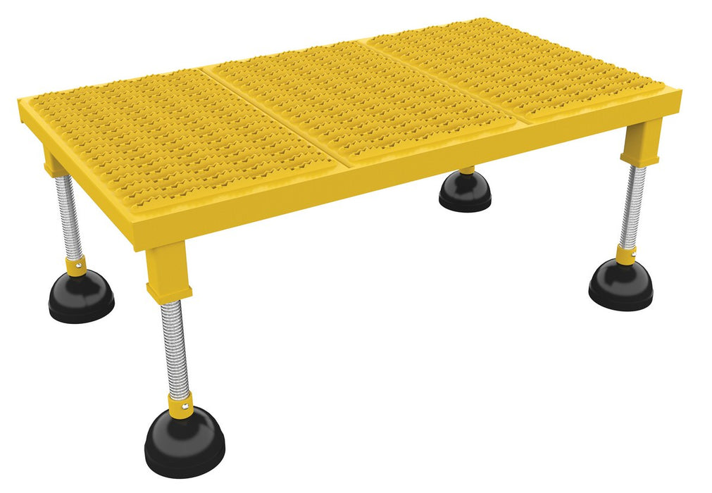 Vestil PAHW-H-1936 Steel Portable Adjustable Height Grip Strut Worker Stand High 35-15/16 in. x 21-3/4 in. x 11-1/2 in. 500 l