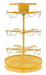 Vestil PAIL-T3-CAR-15 Steel 5 Gallon Pail Carousel Rack, 15 Pails 350 lbs. Capacity Per Shelf Yellow