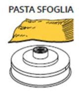 AMPTO ACTRMPF11 bronze pasta die - Pasta Sfoglia (Sheet)