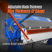 100-inch Manual Sheet Metal Brake - 12 Gauge Bending Capacity, Adjustable Fingers, 8 Ft. Heavy-Duty Steel Construction, Precision Bending for Box and Pan PB10012