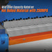 120-inch Manual Sheet Metal Brake - 14 Gauge Bending Capacity, Adjustable Fingers, Heavy-Duty Steel Construction, Precision Bending for Box and Pan PB12014