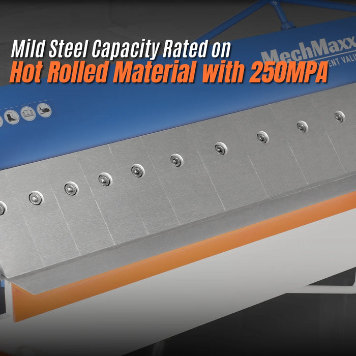 48" Manual Pan and Box Brake - 16 Gauge Mild Steel Capacity, 135° Bending Angle, 16 Precision Fingers, Durable Construction for Accurate Bends"