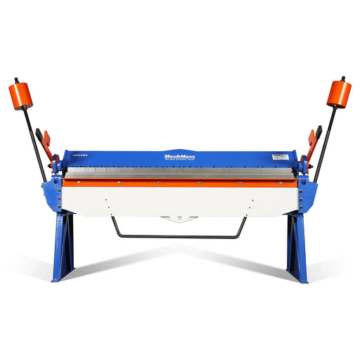 80-inch Manual Sheet Metal Brake - 12 Gauge Bending Capacity, Adjustable Fingers, 6 Ft. Heavy-Duty Steel Construction for Precision Bending PB8012