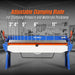 80-inch Manual Sheet Metal Brake - 12 Gauge Bending Capacity, Adjustable Fingers, 6 Ft. Heavy-Duty Steel Construction for Precision Bending PB8012