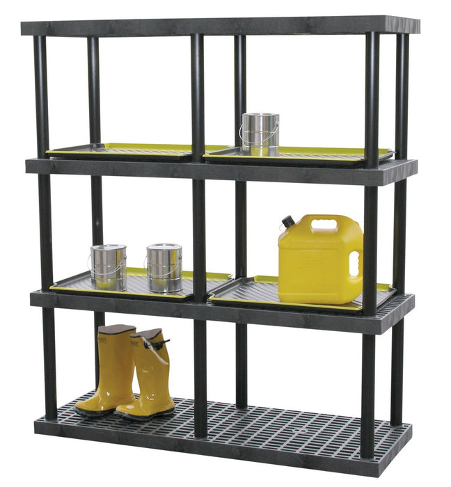 Vestil PBSS-YLTRY plastic reactive oxidizers drip tray yellow for use with - view 3