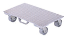 Vestil PDA-1627-C-S-H Aluminum Plate Dolly with Cast Steel Wheels and Handle 27 in. x 16 in. x 6 in. 2,800 lb. Capacity Silve