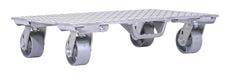 Vestil PDA-1627-C-S-H aluminum plate dolly with cast steel wheels and handle - view 4