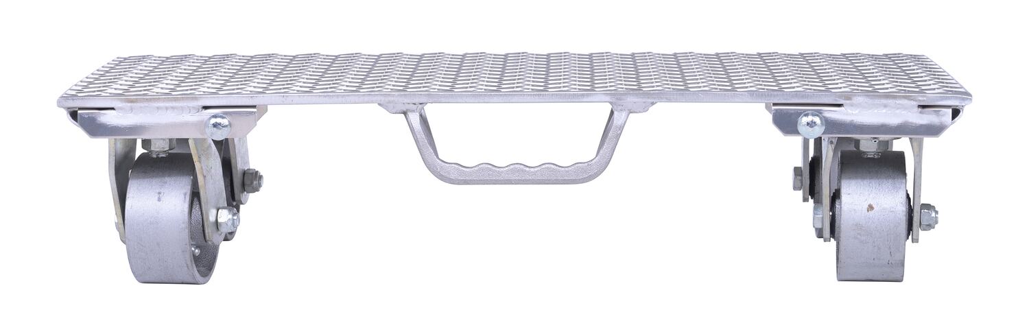 Vestil PDA-1627-C-S-H aluminum plate dolly with cast steel wheels and handle - view 5