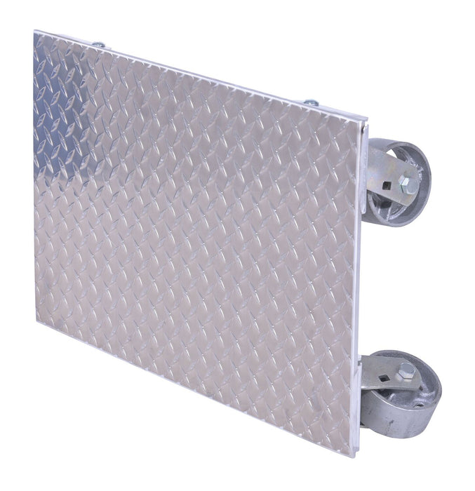 Vestil PDA-1627-C-S-H aluminum plate dolly with cast steel wheels and handle - view 6