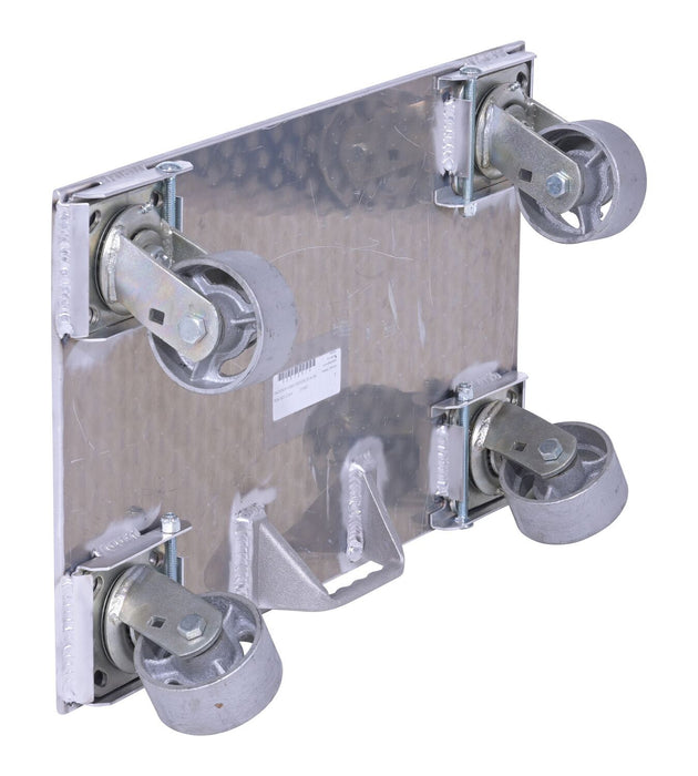 Vestil PDA-1627-C-S-H aluminum plate dolly with cast steel wheels and handle - view 7
