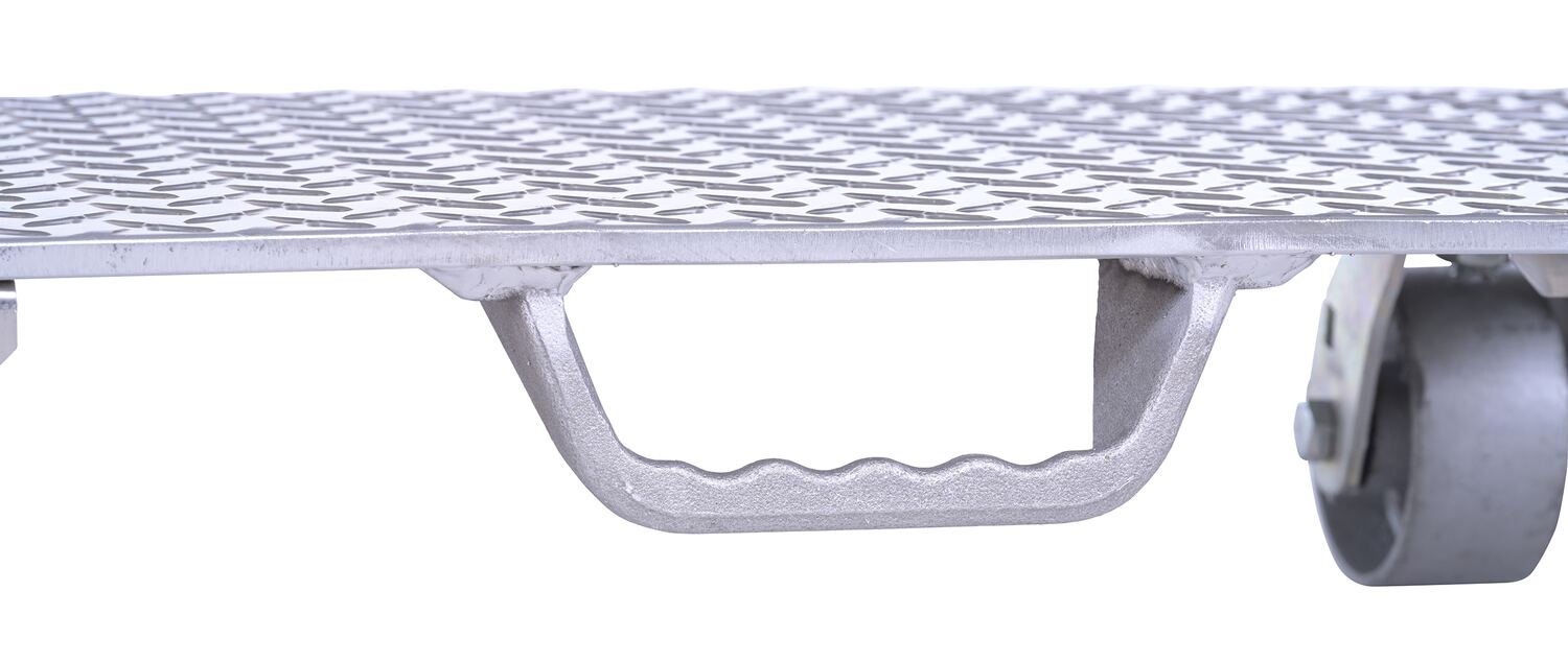 Vestil PDA-1627-C-S-H aluminum plate dolly with cast steel wheels and handle - view 9