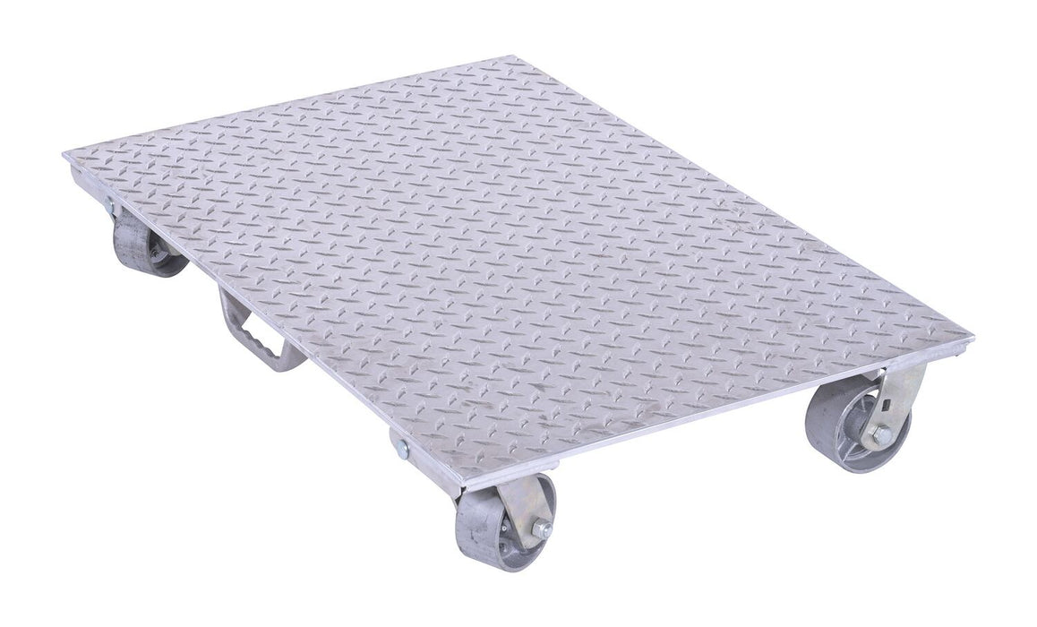 Vestil PDA-2436-C-S-H aluminum plate dolly with cast steel wheels and handle - view 2