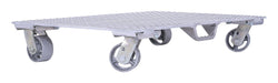 Vestil PDA-2436-C-S-H aluminum plate dolly with cast steel wheels and handle - view 6