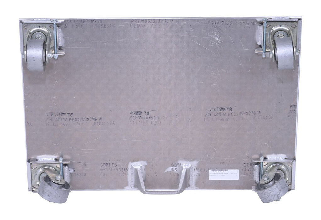 Vestil PDA-2436-C-S-H aluminum plate dolly with cast steel wheels and handle - view 8