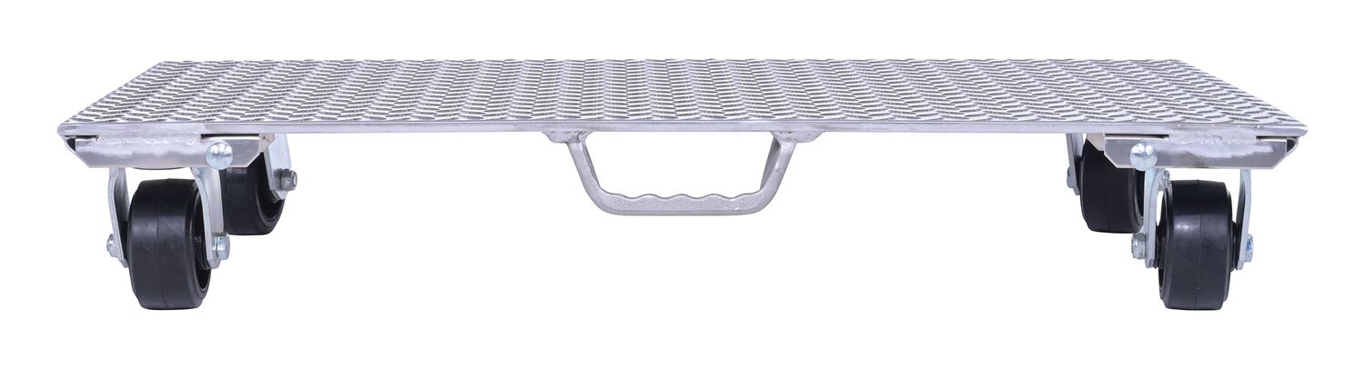 Vestil PDA-2436-R-S-H aluminum plate dolly with rubber wheels and handle - view 3