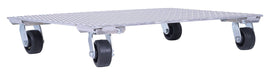 Vestil PDA-2436-R-S-H aluminum plate dolly with rubber wheels and handle - view 6