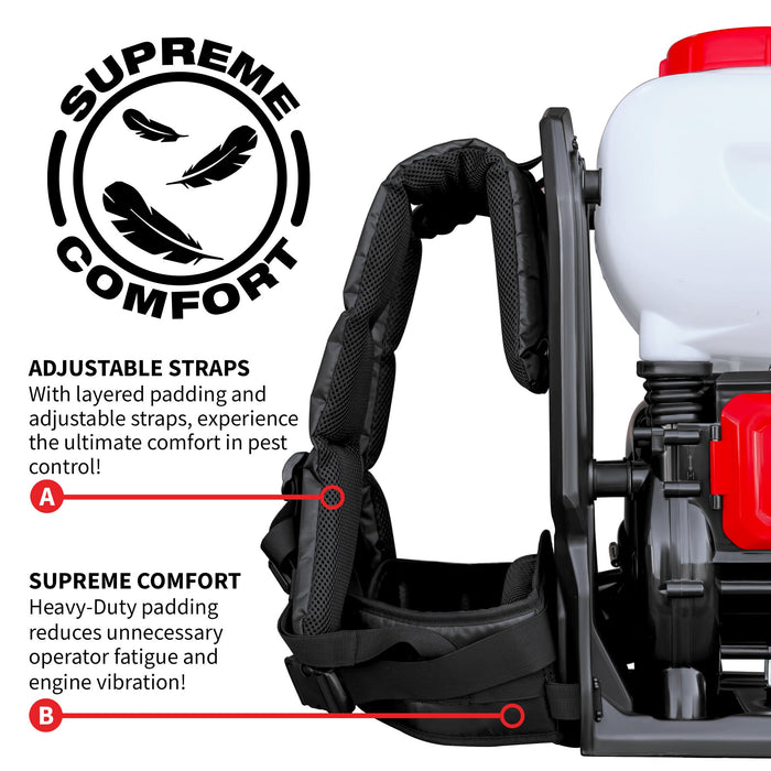 4 Gal Battery Powered Backpack Mosquito Fogger Sprayer 36V for Pest Control Ticks, Fleas, Flies, and Mosquitoes - top view