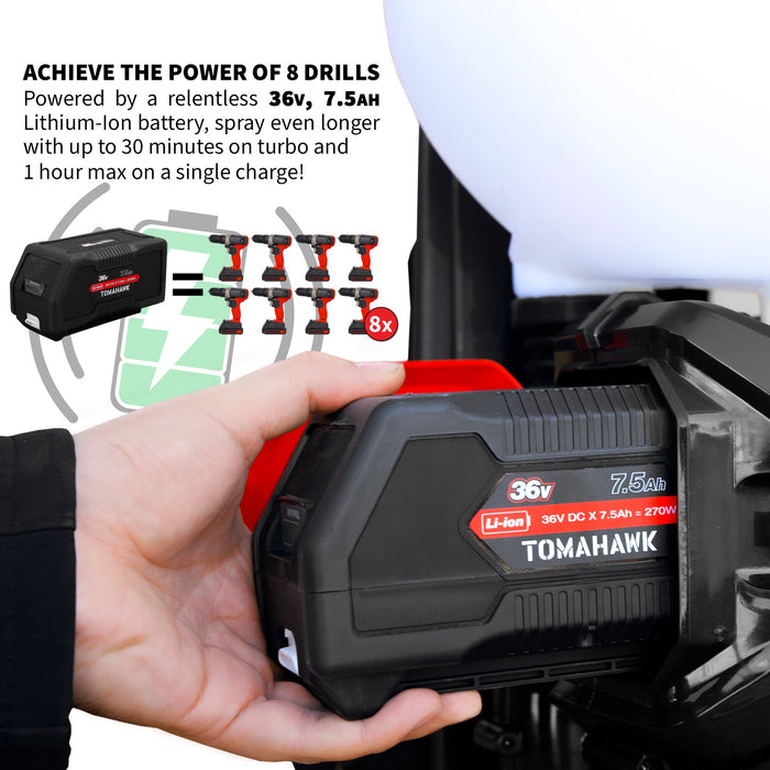 4 Gal Battery Powered Backpack Mosquito Fogger Sprayer 36V for Pest Control Ticks, Fleas, Flies, and Mosquitoes - alternate view