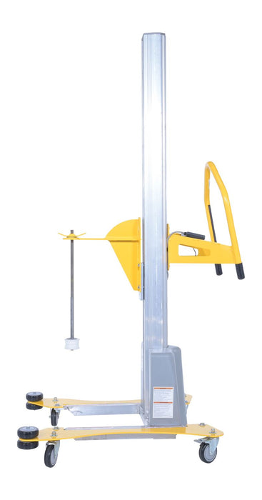 Vestil PEL-100A-D3-SWA aluminum quick lift dc powered pallet stretch wrap machine - view 2