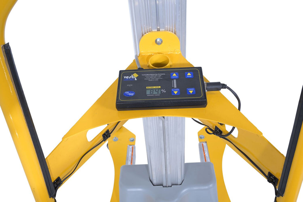 Vestil PEL-100A-D3-SWA aluminum quick lift dc powered pallet stretch wrap machine - view 11